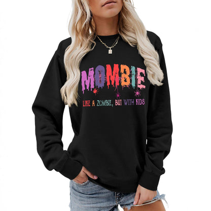 Damen Sweatshirt Zombie Motiv Norvielle