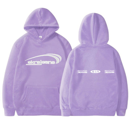 Damen Kapuzensweater Modernes Logo-Design Kängurutaschen Norvielle