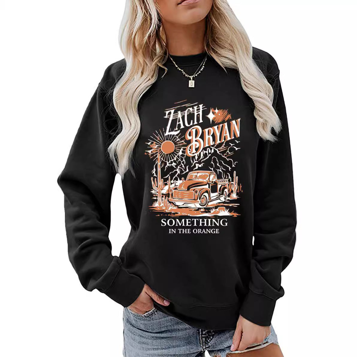 Damen Sweatshirt Vintage Truck Design Norvielle