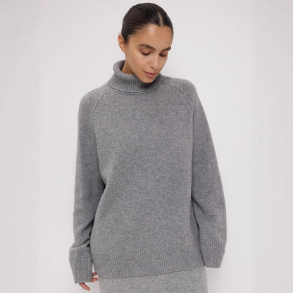 Damen Rollkragenpullover Feines Strickmaterial Norvielle - Norvielle
