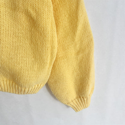 Einfarbiger Damen Cardigan Rundhals mit Schnürung