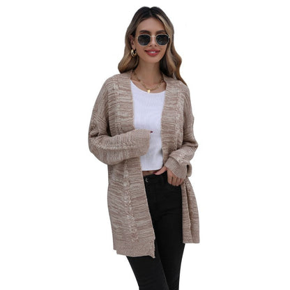 Damen Cardigan Lässiger Schnitt Strukturstrick Norvielle