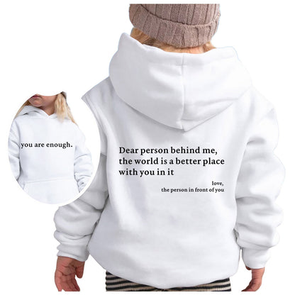 Damen Kapuzenpullover Lässiger Schnitt Motivierender Schriftzug
