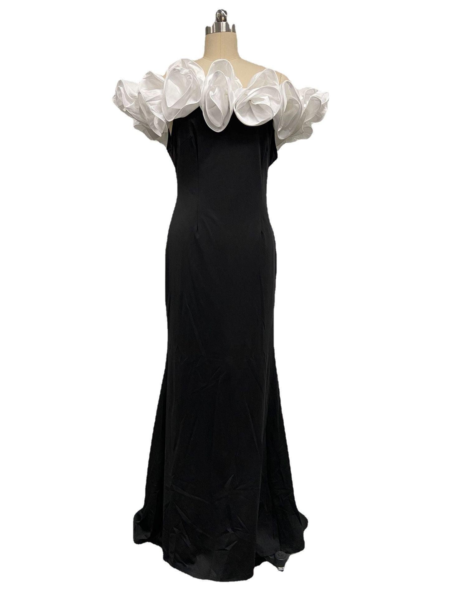Damen Abendkleid Voluminöses Oberteil Figurbetonter Rock Norvielle