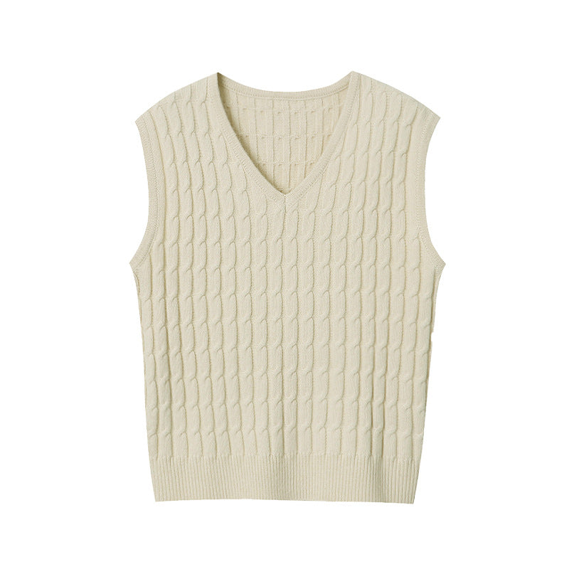 Damen Strickpullover Ohne Ärmel
