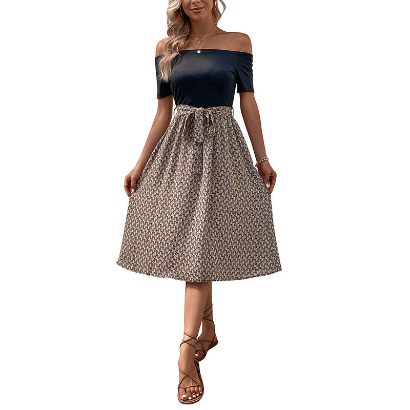 Damen Wickelkleid Tailliert A-Linie Norvielle