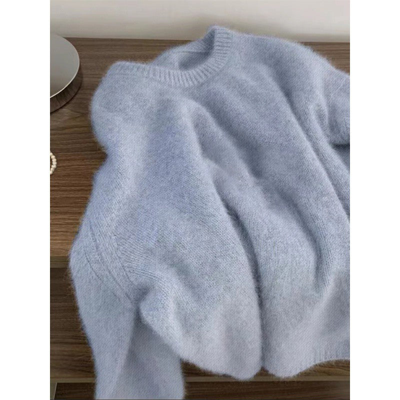 Damen Pullover Feine Strickmischung Norvielle Beige