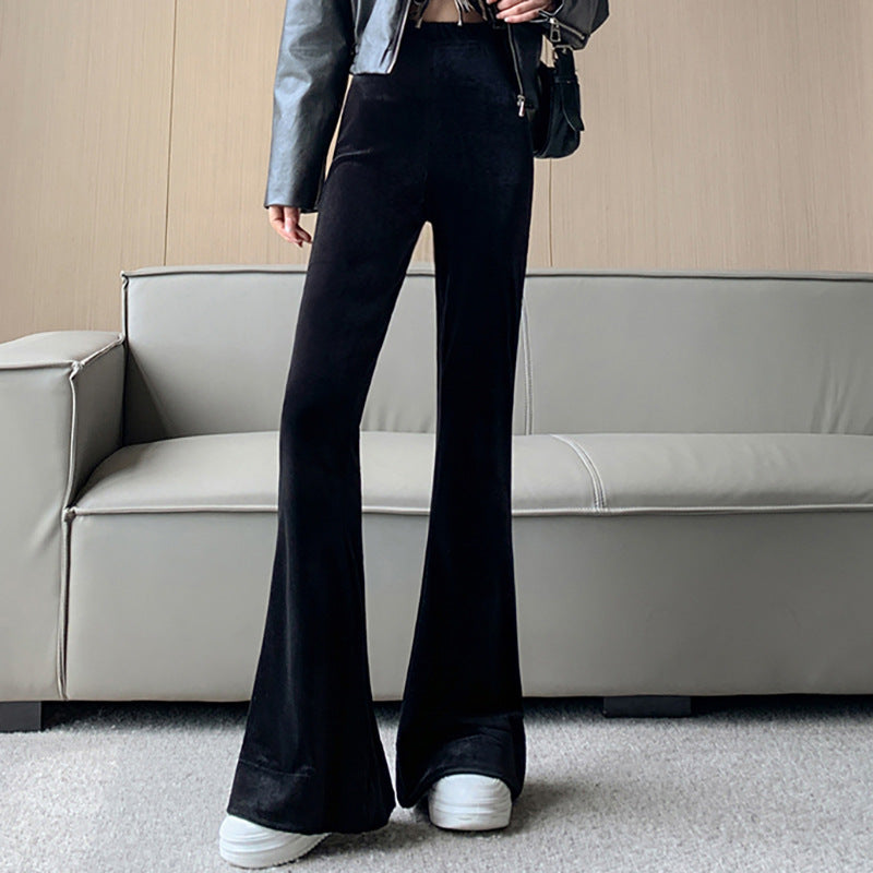 Damen Flare-Hose aus Samt Norvielle - Norvielle
