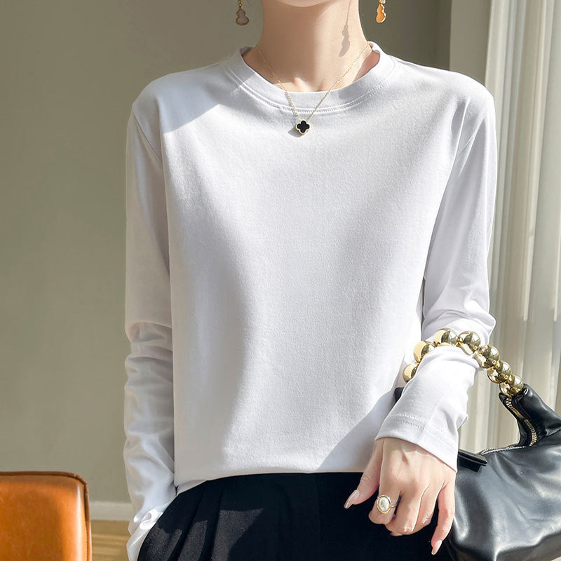 Damen Langarmshirt Rundhals Norvielle