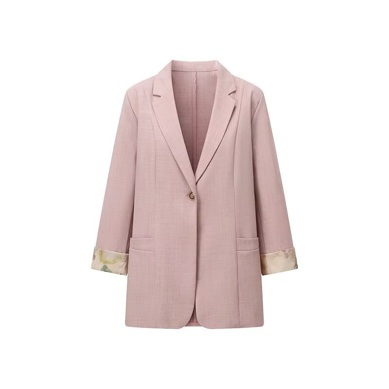 Damen Blazerjacke mit floralem Innenfutter Norvielle - Norvielle