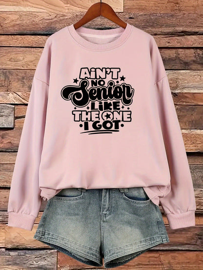 Damen Sweatshirt Lässiges Spruchdesign Norvielle