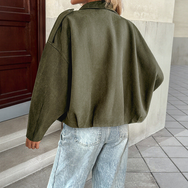 Damen Oversized-Jacke Hochwertiges Material Großzügig
