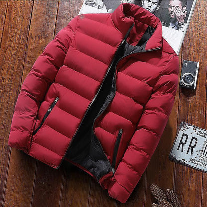 Herren Steppjacke Leicht Klassisch Beige