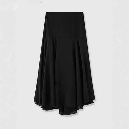 Damen Maxirock Asymmetrischer Schnitt Elegantes Design