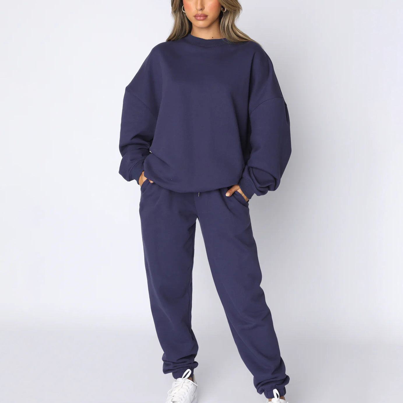 Damen Fleece-Set Innen Angeraut Elastischer Bund