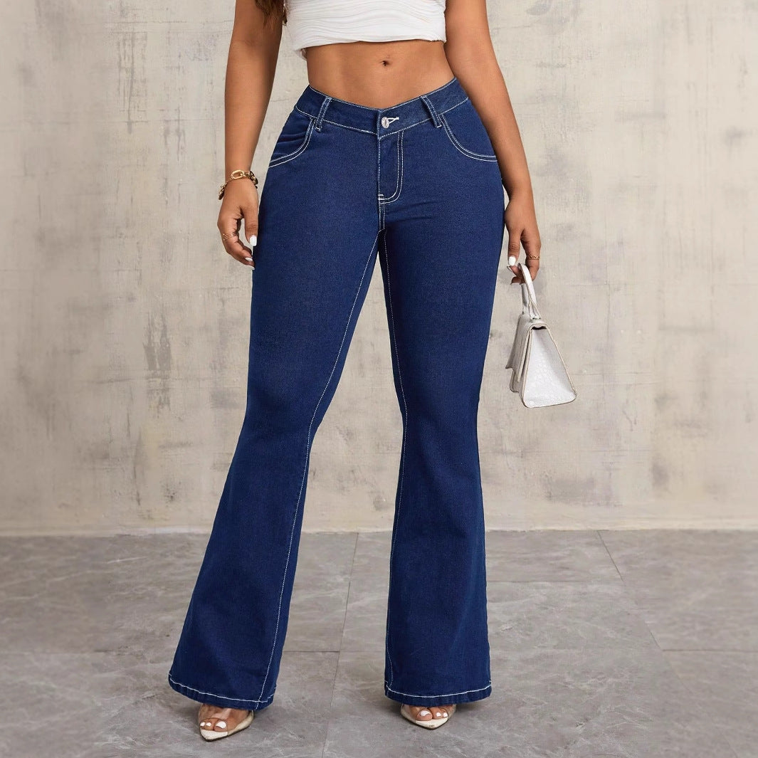 Damen High-Waist Flare Jeans Norvielle