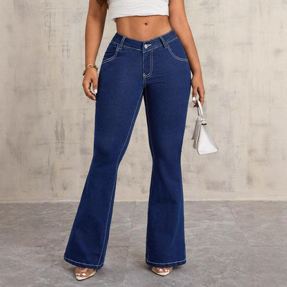 Damen High-Waist Flare Jeans Norvielle