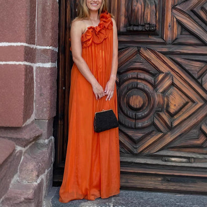 Damen Maxikleid Rüschendesign Norvielle