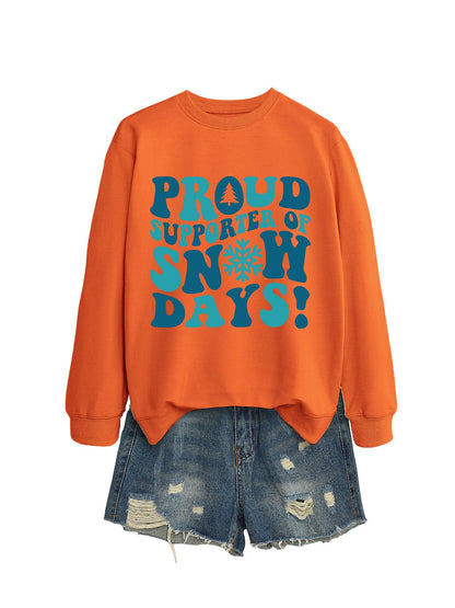Damen Sweatshirt Kreativer Aufdruck Lässiger Schnitt Norvielle