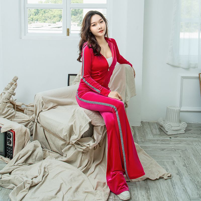 Damen Fleece-Loungewear-Set Glitzernd