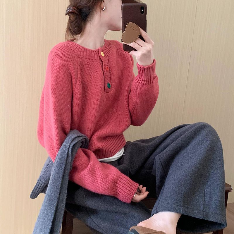 Damen Pullover Weiches Material Bunt Norvielle