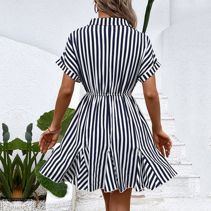 Damen Wickelkleid Seitentaschen Verspielter Schnitt Norvielle
