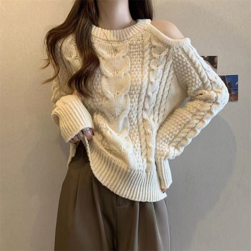 Damen Grobstrickpullover Lässiger Look Norvielle