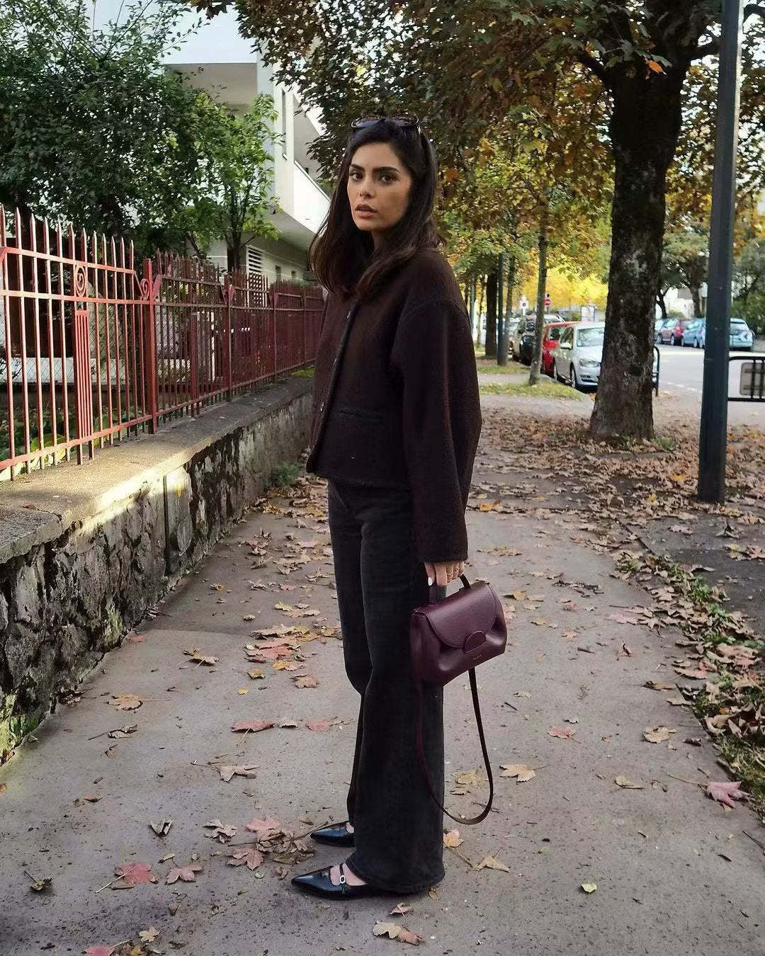 Damen Modische Jacke Norvielle Elegant Knöpfe Kontrastnähte