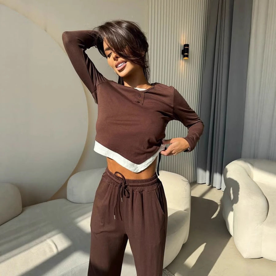 Damen Freizeitsuit Langarm Norvielle Bequem