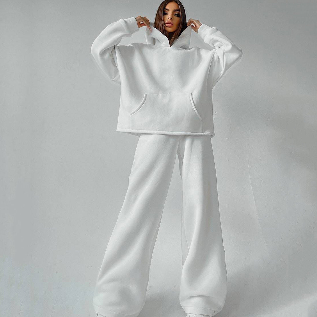 Damen Hoodie Sweatpants Set Relaxed Fit Norvielle