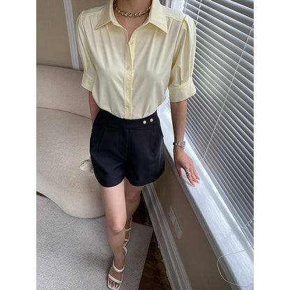 Damen Bluse Puffärmel Norvielle Elegantes Design