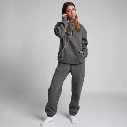 Damen Kuschelhoodie mit Schlafmaske Norvielle