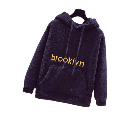 Damen Fleece Hoodie Kuschelig Mit Kängurutasche Norvielle