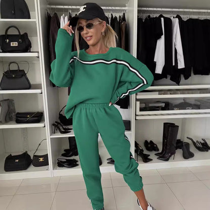 Damen Sportanzug Hochwerter Bund Elegant Schnitt Norvielle