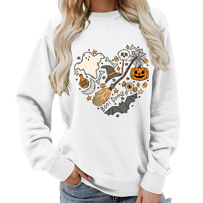 Damen Halloween Sweatshirt Kreatives Motiv