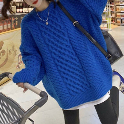 Damen Grobstrickpullover Einzigartige Struktur Norvielle