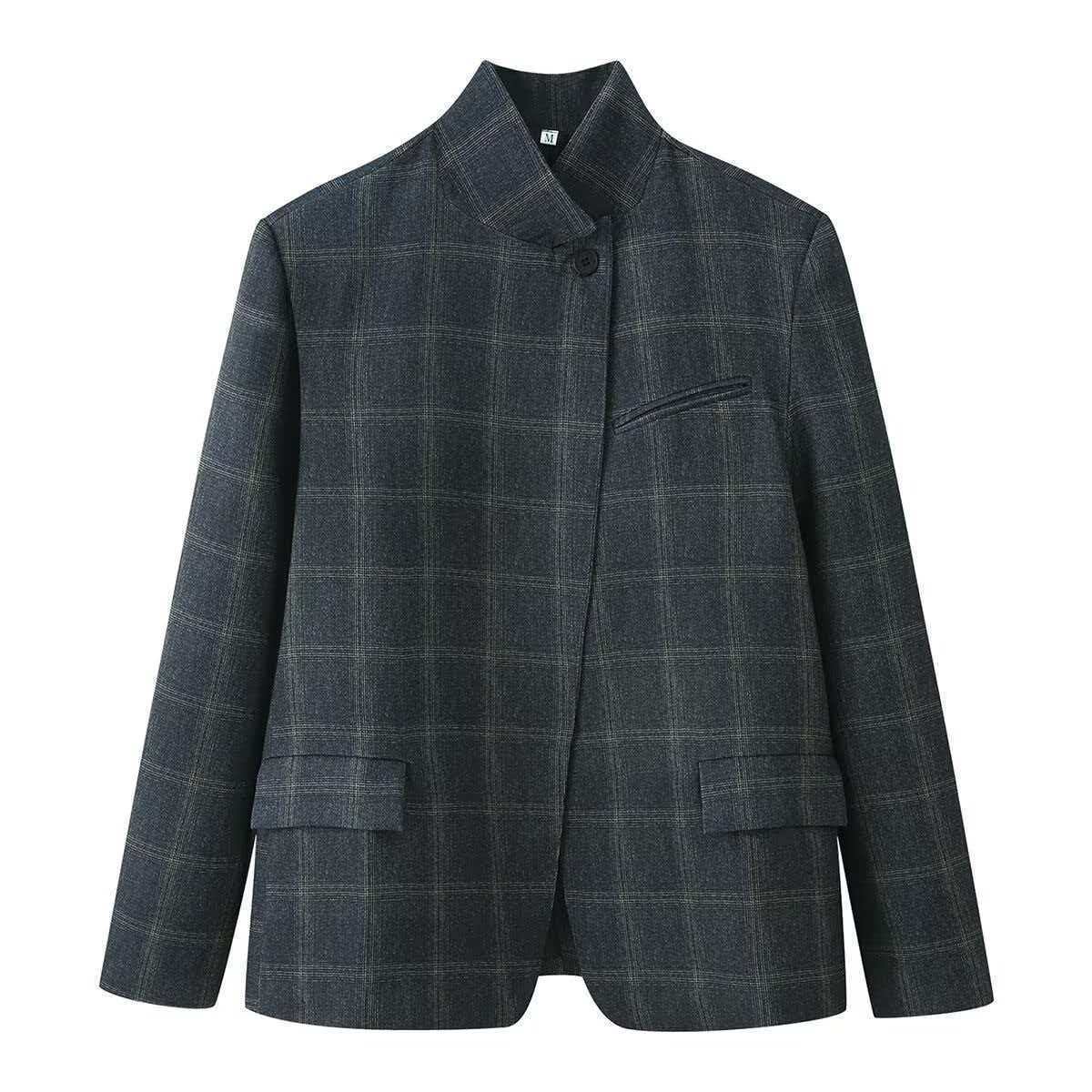 Damen Blazerjacke Kariert Norvielle