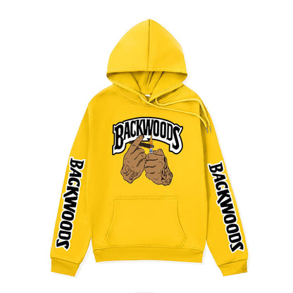 Damen Kapuzensweater mit Grafikdesign und Kängurutaschen