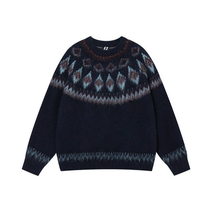 Damen Pullover Traditionelles Muster Norvielle