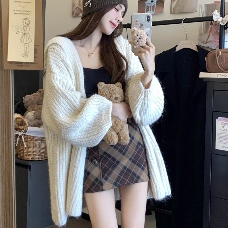 Damen Strickcardigan Gemütlich Norvielle