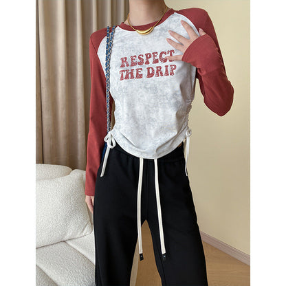 Damen Raglan-Shirt mit Aufdruck Modern Design