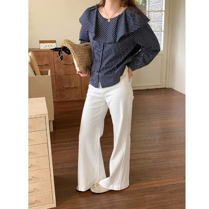 Damen Bluse Rüschendetails Norvielle