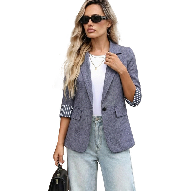 Damen Blazer Strukturierte Ärmel Norvielle