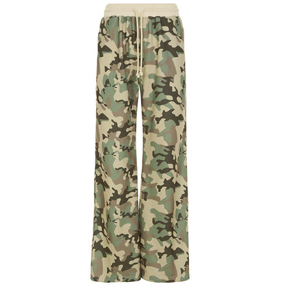 Herren Camouflage Hoodie Langarm Sweatshirt Hose Set