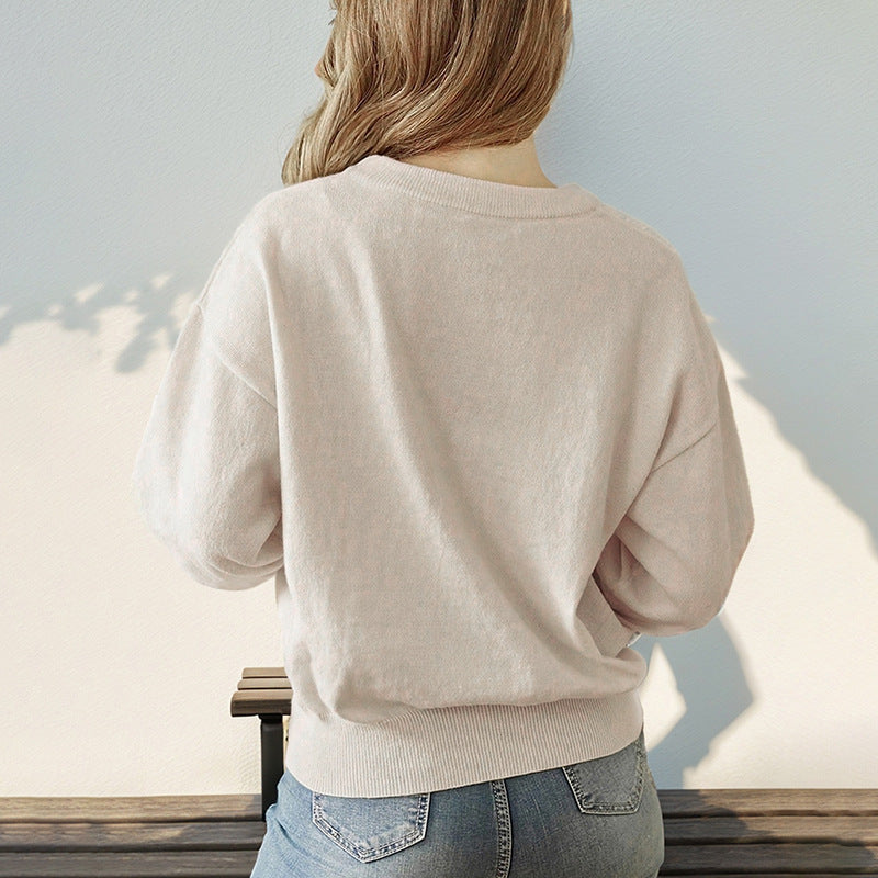 Damen Sweatpullover Weich Norvielle Bequem