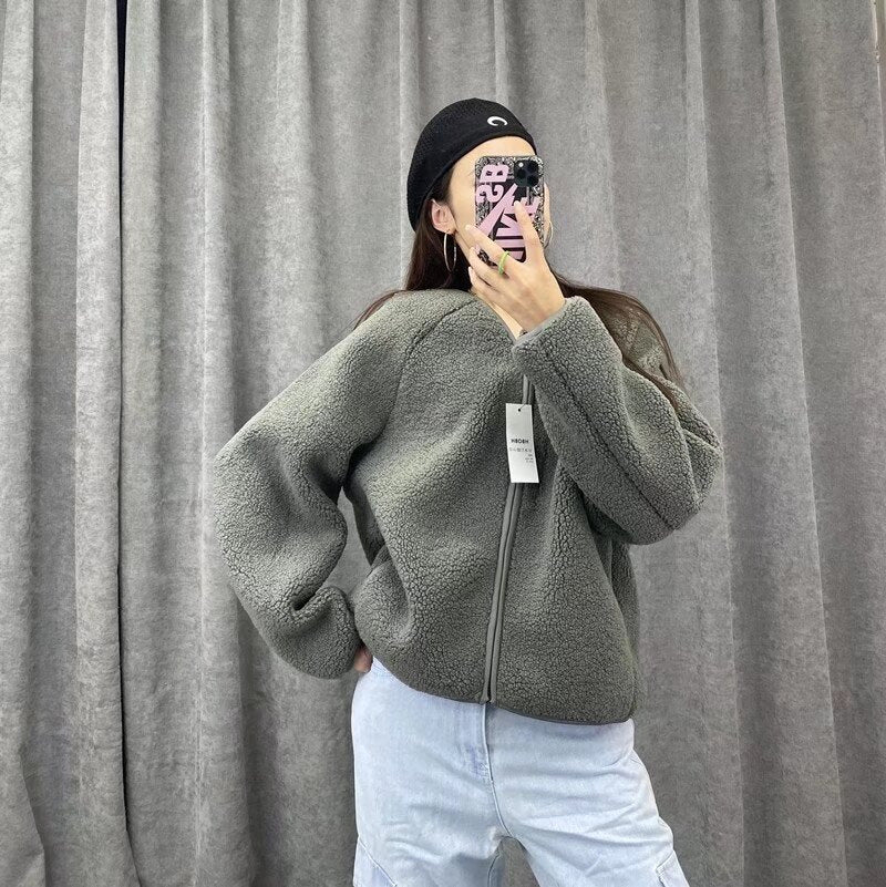 Damen Fleecejacke Durchgehender Reißverschluss Norvielle
