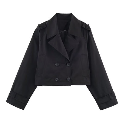 Damen Trenchcoatjacke Kurz Norvielle