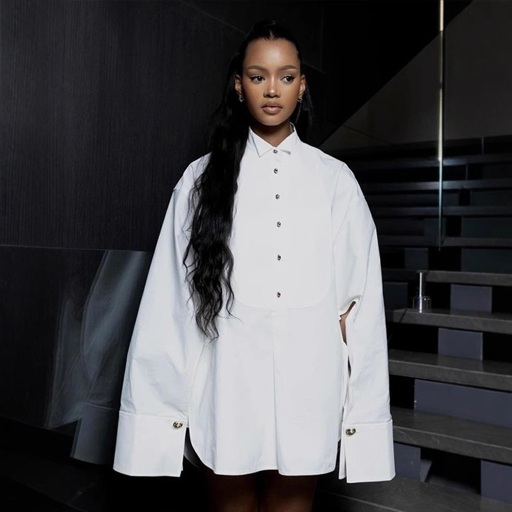 Damen Hemdbluse Voluminöse Ärmel Norvielle - Norvielle