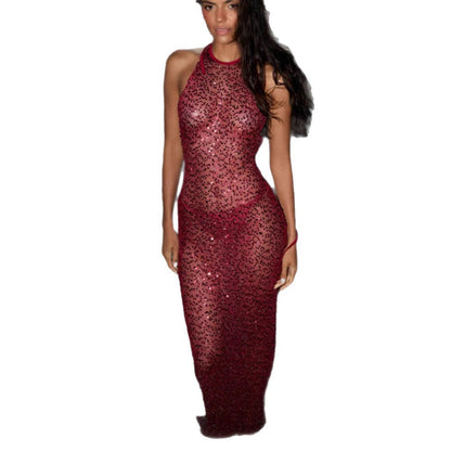 Damen Schwimmdress aus Spitze Funkelnd