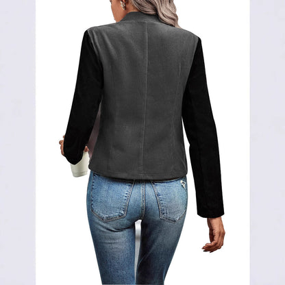Damen Blazerjacke Stehkragen Elegant Norvielle